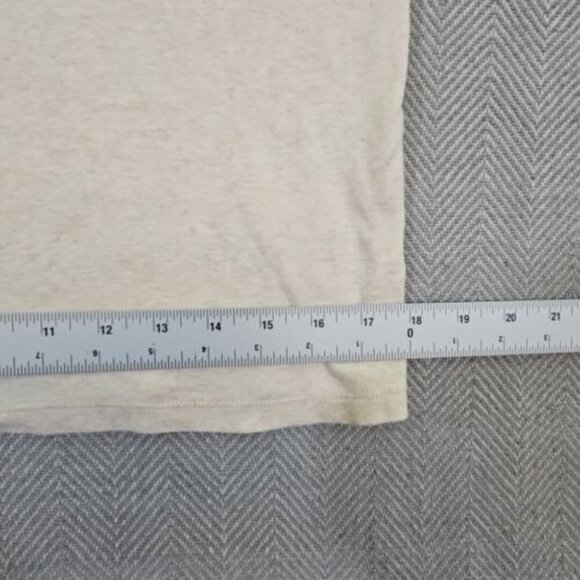 Karen Scott Embellished Square Neck Sweater Small Taupe Long Sleeve Old Money - Picture 12 of 16